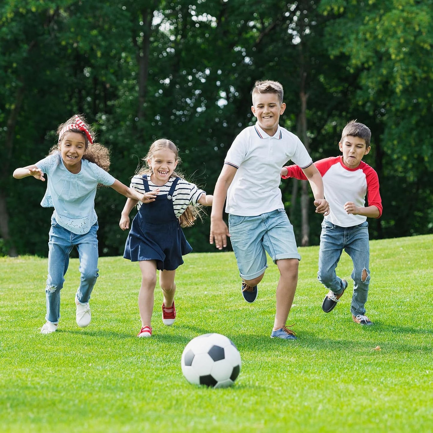 Soccer Ball with Pump Deflated Operationchristmaschild Bulk Items Soccer Balls Size 5 Bulk for Adults Christmas Charity Training Game Gifts Ideal for OCC Shoeboxes Soccer Coaches Fans