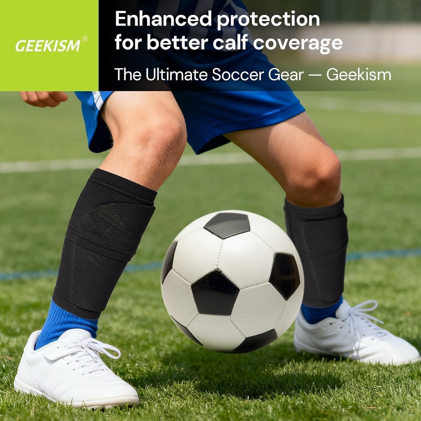 Soccer Shin Guards for Youth Kids Toddler - Soccer Shin Pads for Teens & Men, Protective Football Gear for 3-16 Years Boys Girls & Adult, World Cup Lightweight Soccer Equipment