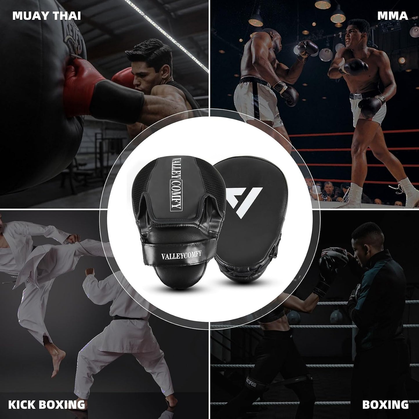 Boxing Punching Mitts,Boxing Pads Mitts for Men,Ideal for Boxing Training,Kickboxing,Martial Arts