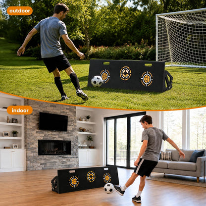HDPE 3-In-1 Soccer Rebounder Board,Foldable & Portable Soccer Training Rebounder for Indoor Outdoor Training