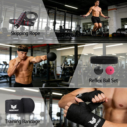 Punching Bag for Adults, 4Ft Heavy Boxing Bag Set with 12 OZ Gloves for Boxing MMA Karate Kickboxing - Unfilled