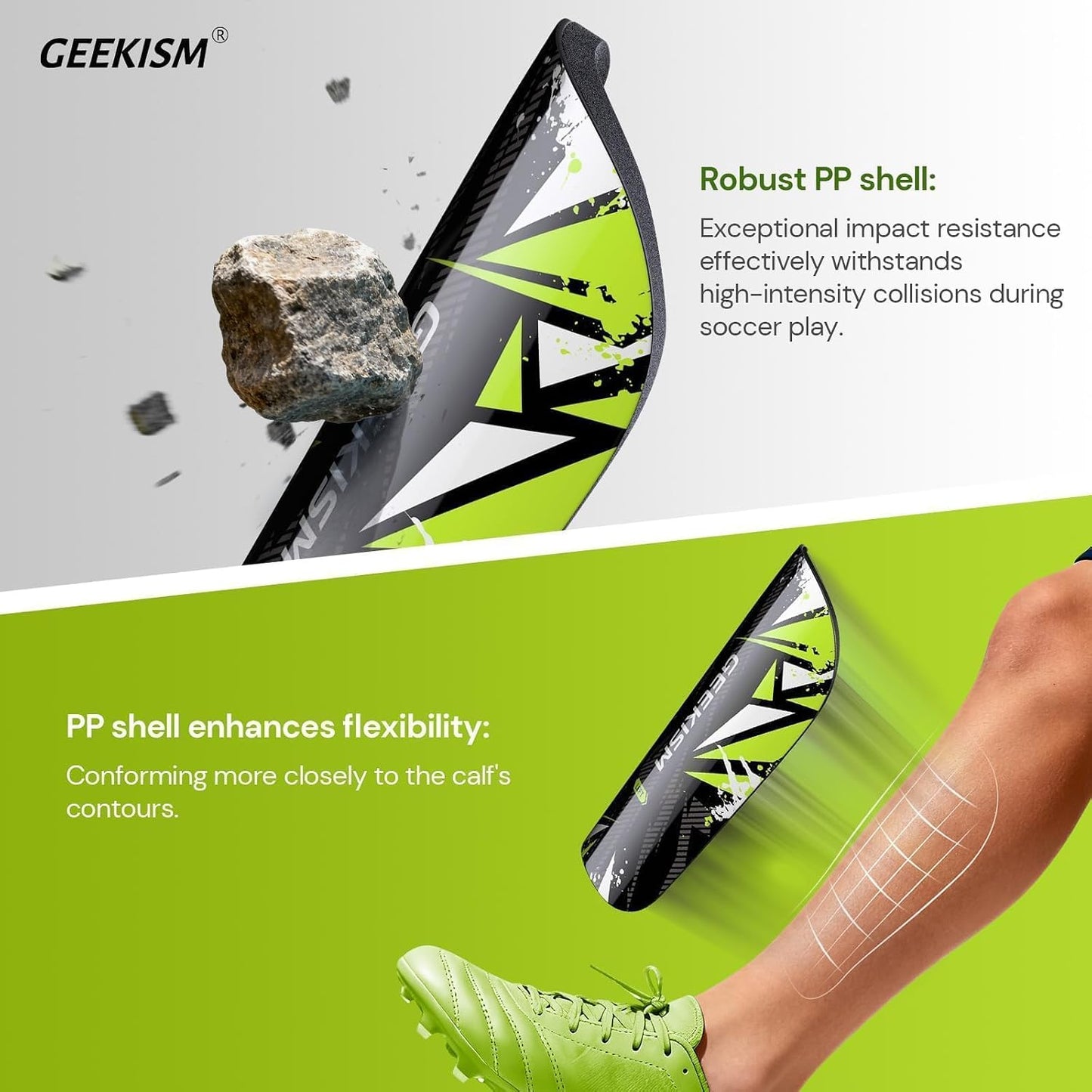 Soccer Shin Guards for Youth Kids Toddler - Soccer Shin Pads for Teens & Men, Protective Football Gear for 3-16 Years Boys Girls & Adult, World Cup Lightweight Soccer Equipment