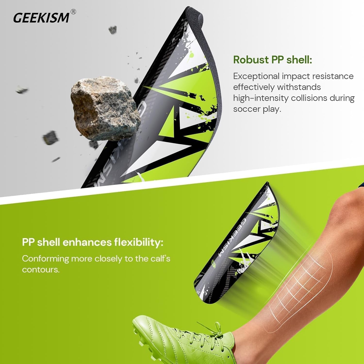 Soccer Shin Guards for Youth Kids Toddler - Soccer Shin Pads for Teens & Men, Protective Football Gear for 3-16 Years Boys Girls & Adult, World Cup Lightweight Soccer Equipment