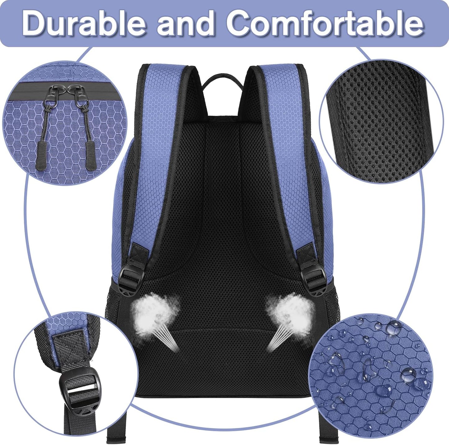 Soccer Backpack,Soccer Bag with Ball Holder, Water Resistant Sport Equipment Bags Fit Basketball Volleyball Football