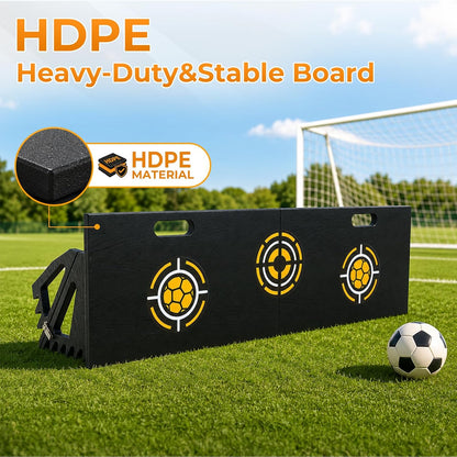 HDPE 3-In-1 Soccer Rebounder Board,Foldable & Portable Soccer Training Rebounder for Indoor Outdoor Training
