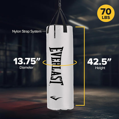 Elite Punching Bag – Hanging Heavy Bag for Adults with Dual Strap System | Durable Boxing Bag for Boxing, MMA, Muay Thai, Home Gym Training