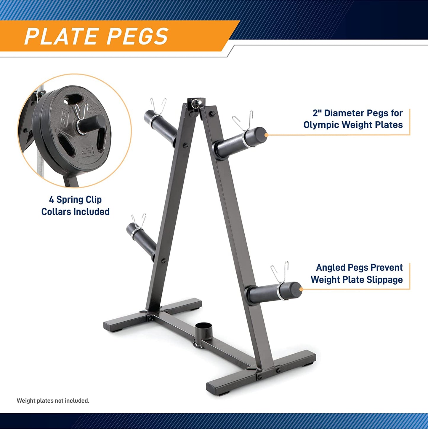 Olympic Weight Plate Tree for 2-Inch Plates Weight Storage Rack