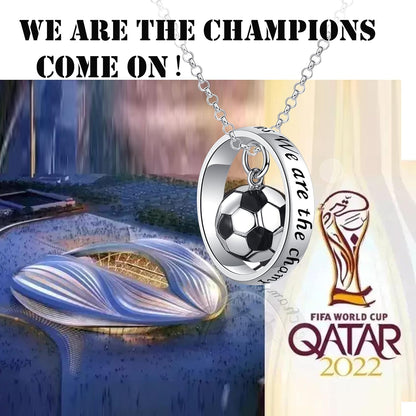 S925 Sterling Silver/18K Gold Soccer Necklace with Cubic Zirconia Cross I Can Do All Things Sports Faith Pendant Jewelry for Women Men Football Lovers Birthday Game Day Gift