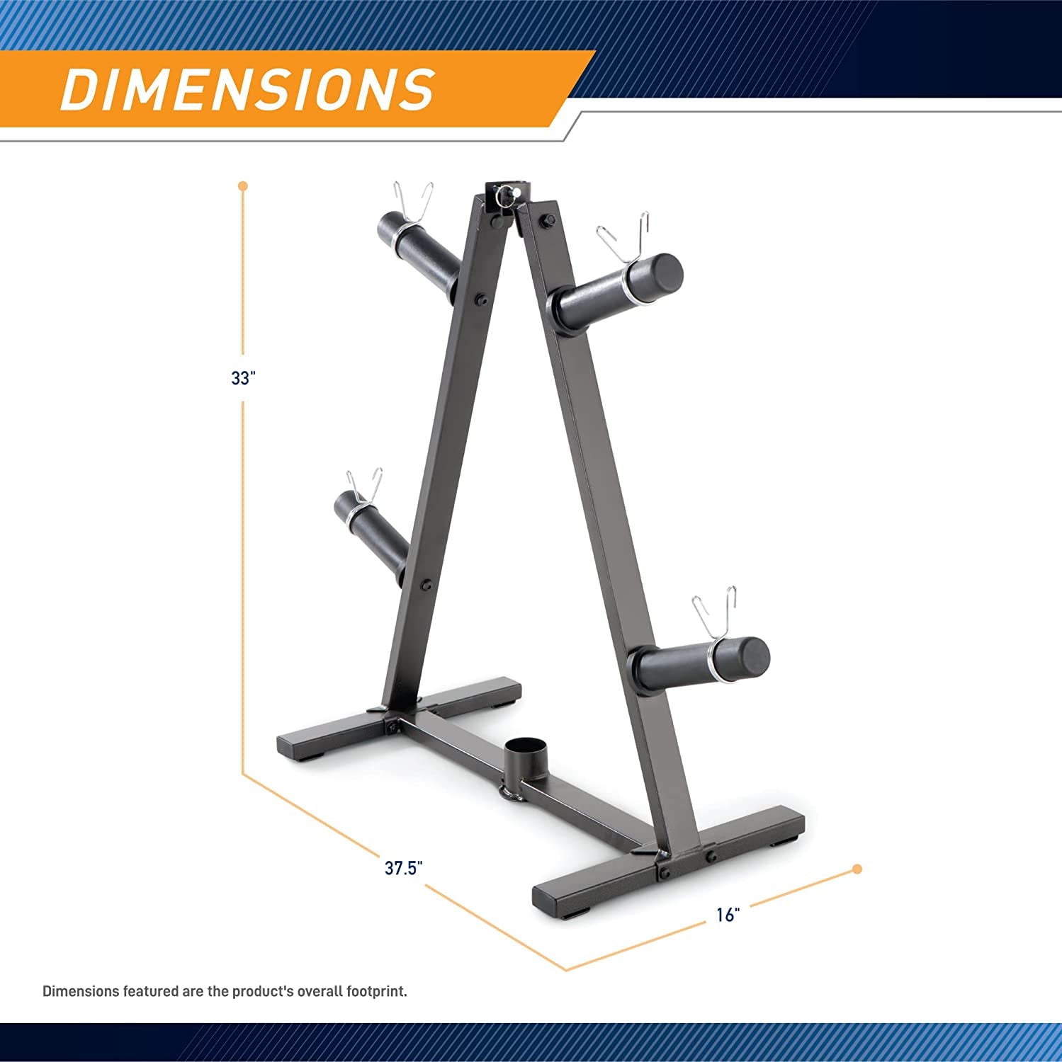 Olympic Weight Plate Tree for 2-Inch Plates Weight Storage Rack