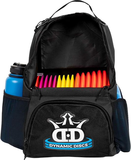 Dynamic Discs Cadet Disc Golf Bag - 17+ Discs Capacity - Beginner Disc Golf Accessories for Men - USA Business & Support - Includes Accessories Pouch & Water Bottle Holder - Lightweight & Durable