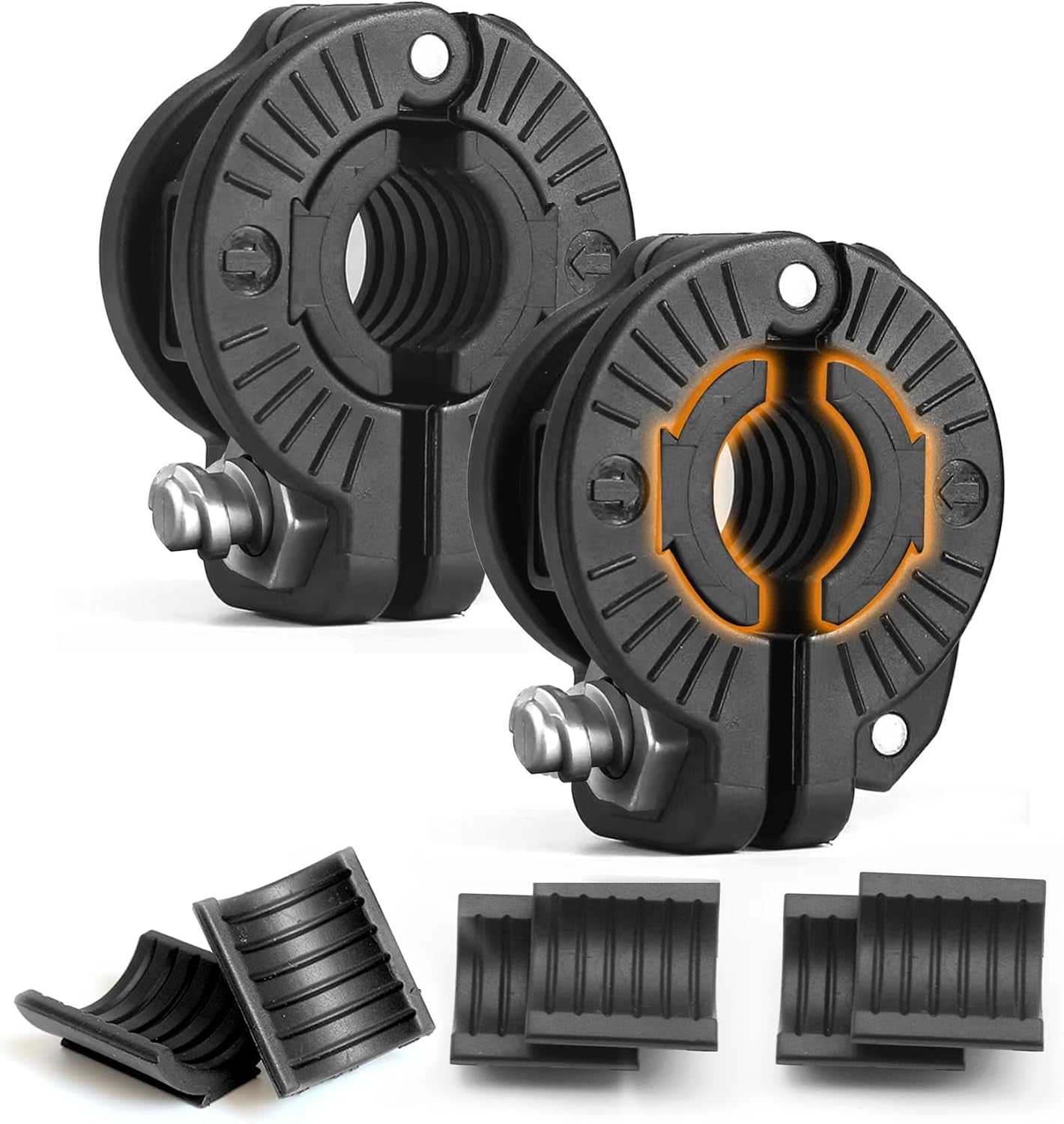 Barbell Clamp 1 Inch Multiple Sizes & Adjustable Weight Clips for Quick Release Barbell Collars