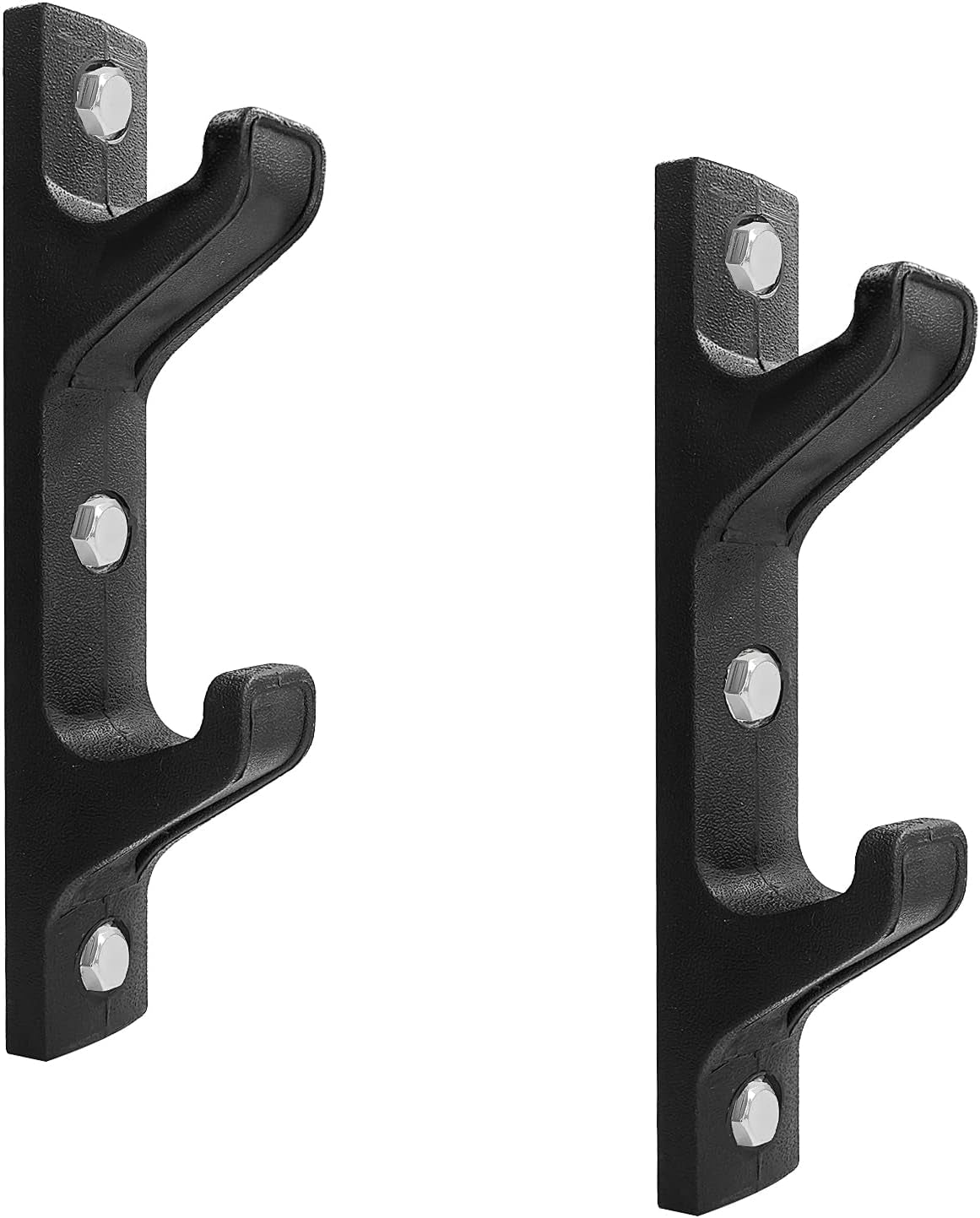 Wall Mounted Horizontal Barbell Holder, 1 Bar/2 Bars Storage Rack