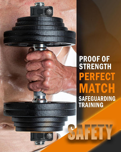 Barbell Clamp 1 Inch Multiple Sizes & Adjustable Weight Clips for Quick Release Barbell Collars