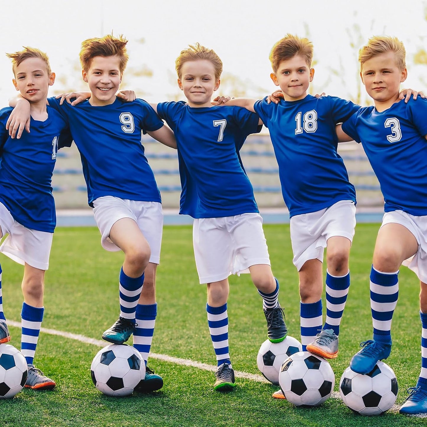 Soccer Ball with Pump Deflated Operationchristmaschild Bulk Items Soccer Balls Size 5 Bulk for Adults Christmas Charity Training Game Gifts Ideal for OCC Shoeboxes Soccer Coaches Fans
