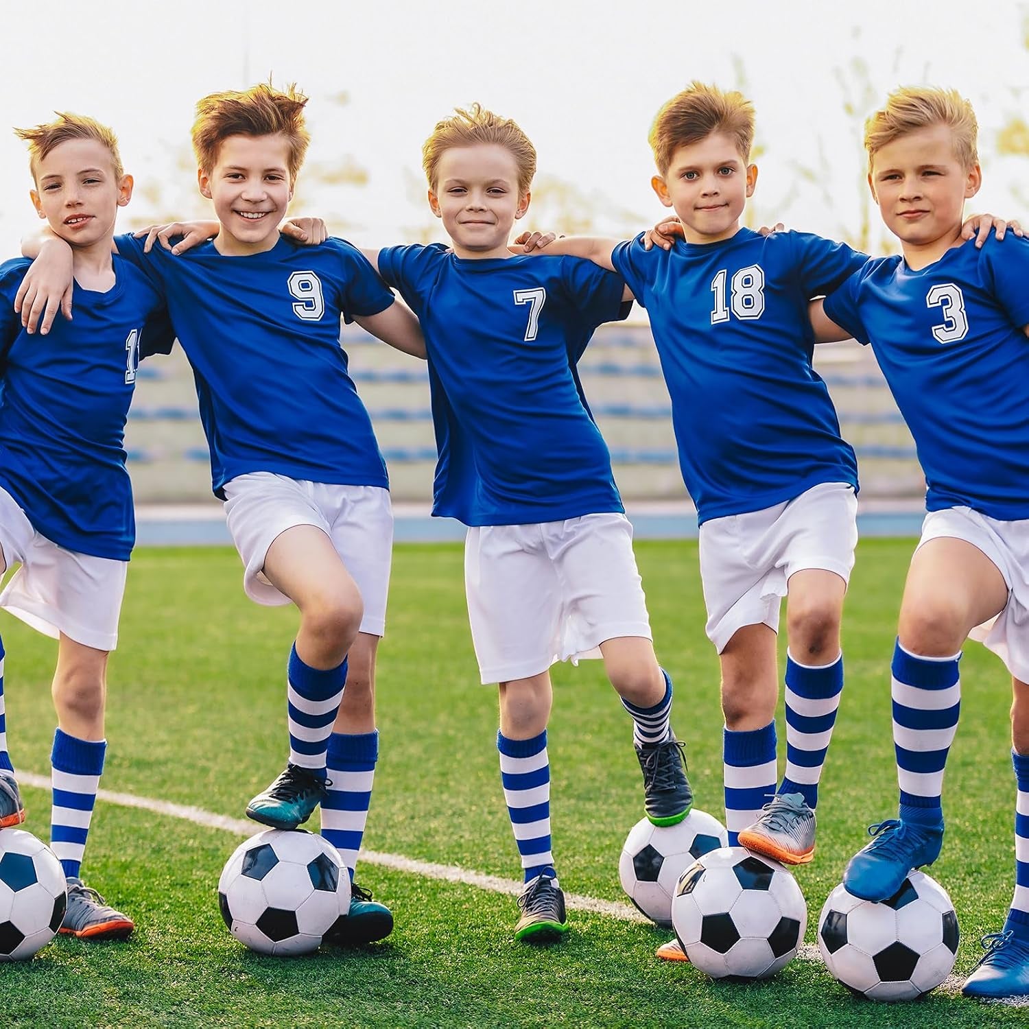 Soccer Ball with Pump Deflated Operationchristmaschild Bulk Items Soccer Balls Size 5 Bulk for Adults Christmas Charity Training Game Gifts Ideal for OCC Shoeboxes Soccer Coaches Fans