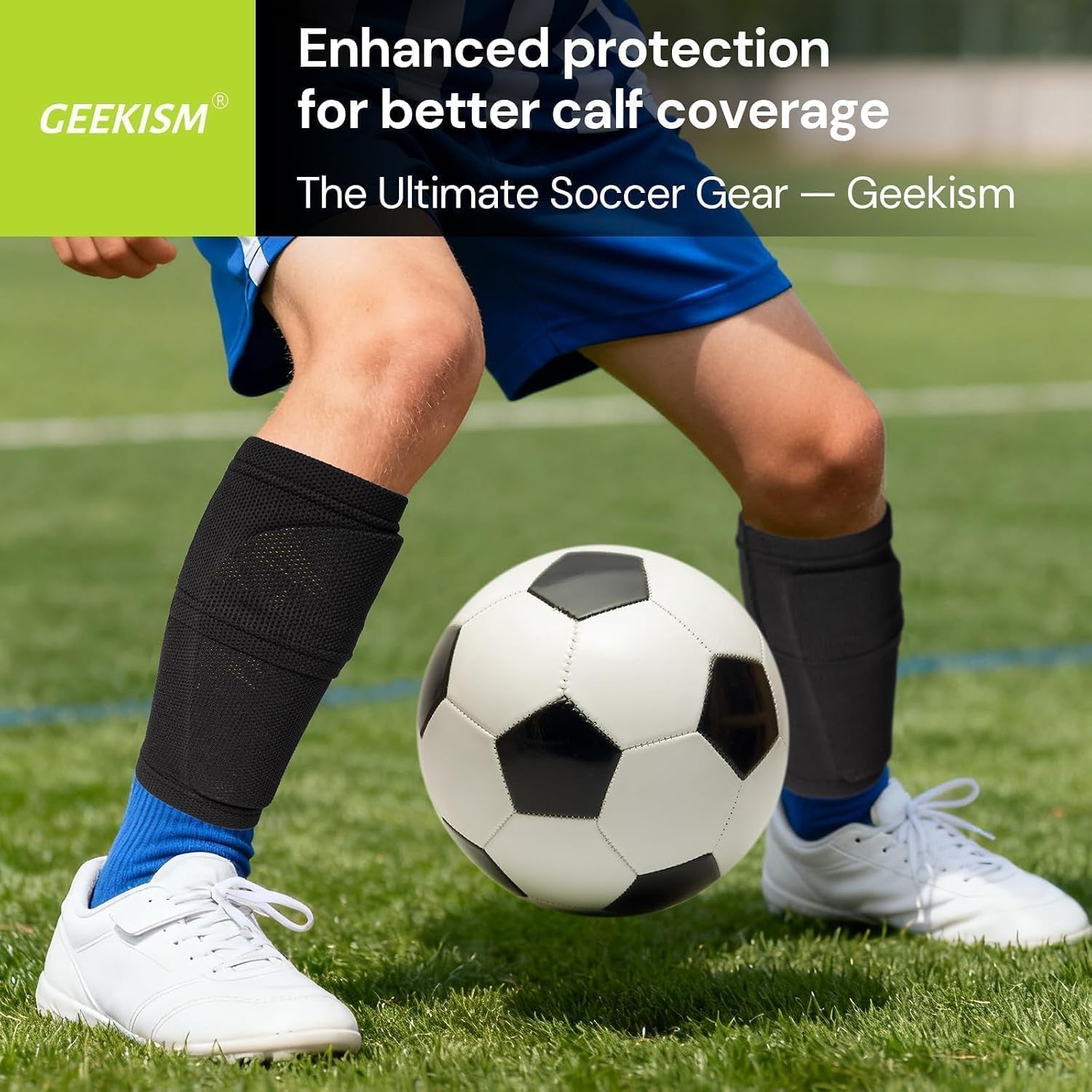 Soccer Shin Guards for Youth Kids Toddler - Soccer Shin Pads for Teens & Men, Protective Football Gear for 3-16 Years Boys Girls & Adult, World Cup Lightweight Soccer Equipment