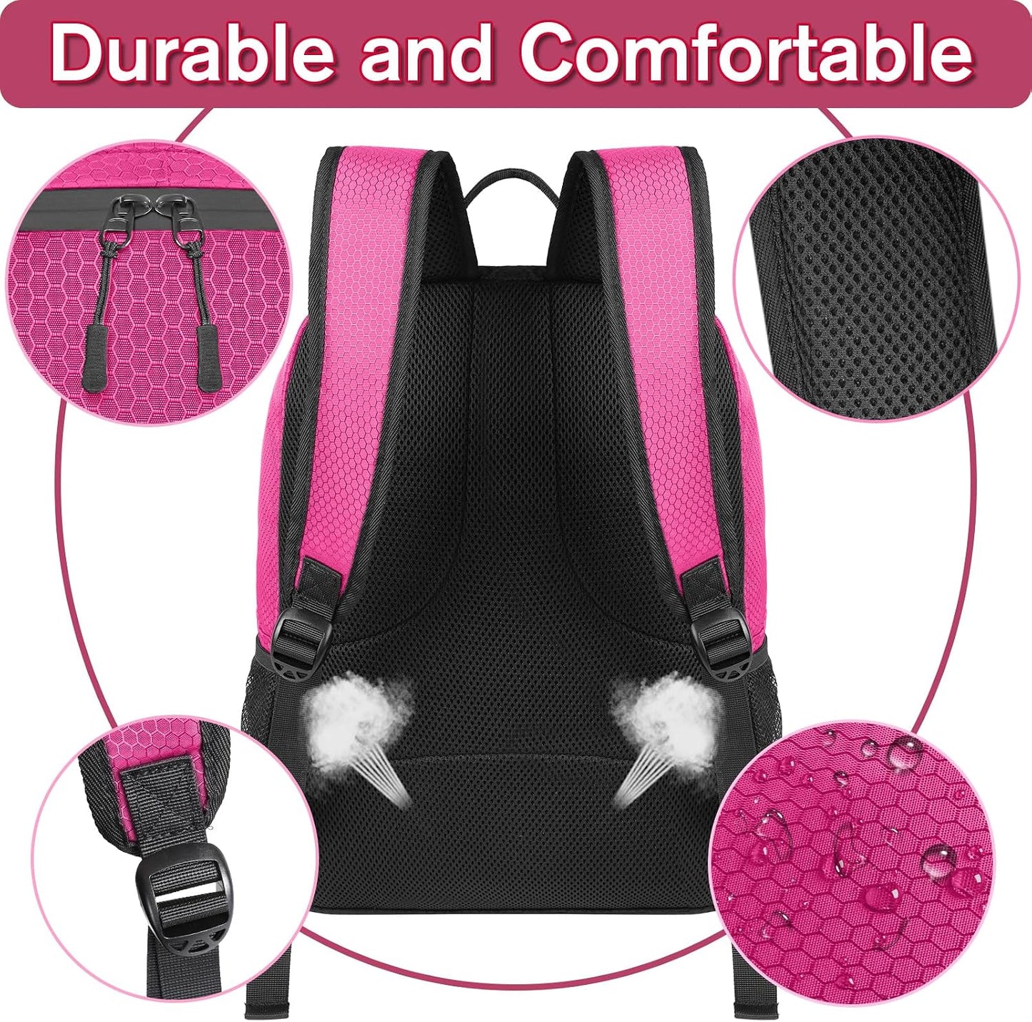 Soccer Backpack,Soccer Bag with Ball Holder, Water Resistant Sport Equipment Bags Fit Basketball Volleyball Football
