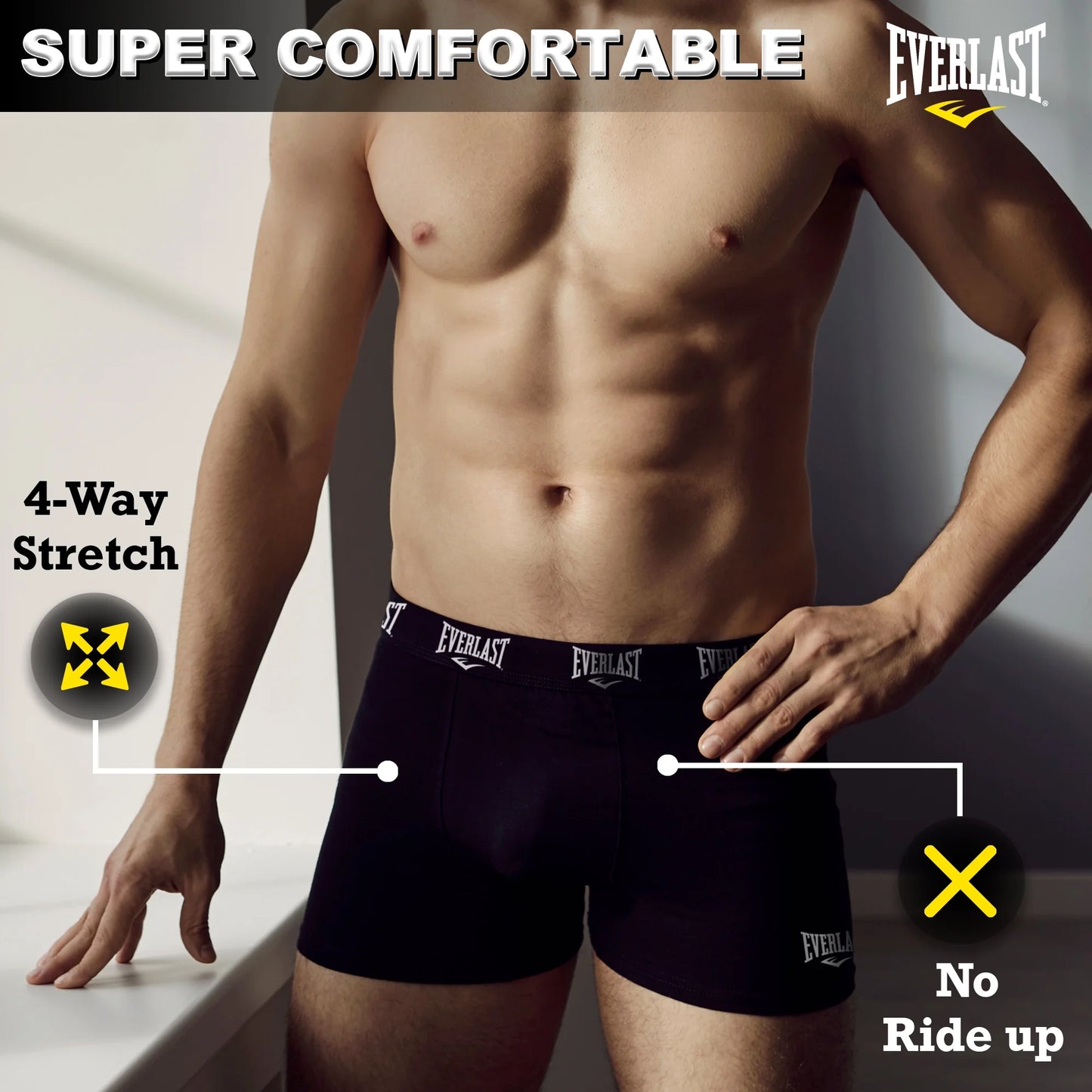 Mens Boxer Briefs Active Performance Breathable Underwear for Men, Red/Lhg/Royal Medium 6-Pack