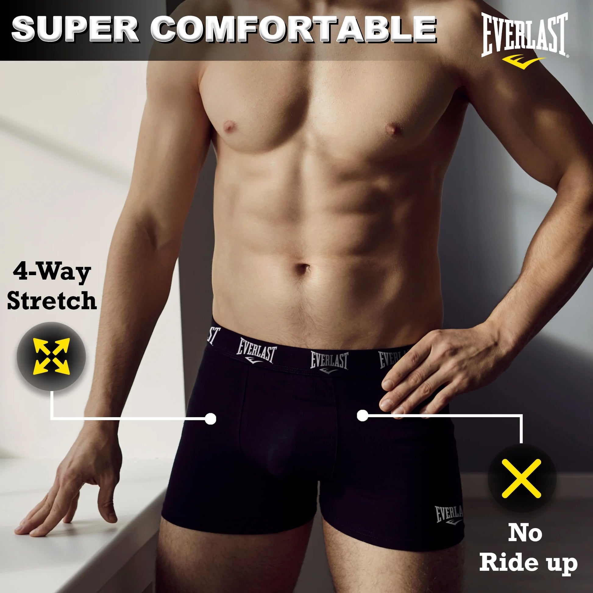 Mens Boxer Briefs Active Performance Breathable Underwear for Men, Red/Lhg/Royal Medium 6-Pack