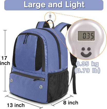 Soccer Backpack,Soccer Bag with Ball Holder, Water Resistant Sport Equipment Bags Fit Basketball Volleyball Football