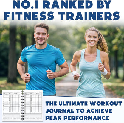 Workout Planner for Daily Fitness Tracking & Goals Setting - A5 Size, 6” X 8”, Charcoal Gray - Men & Women Personal Home & Gym Training Diary - Log Book Journal - by