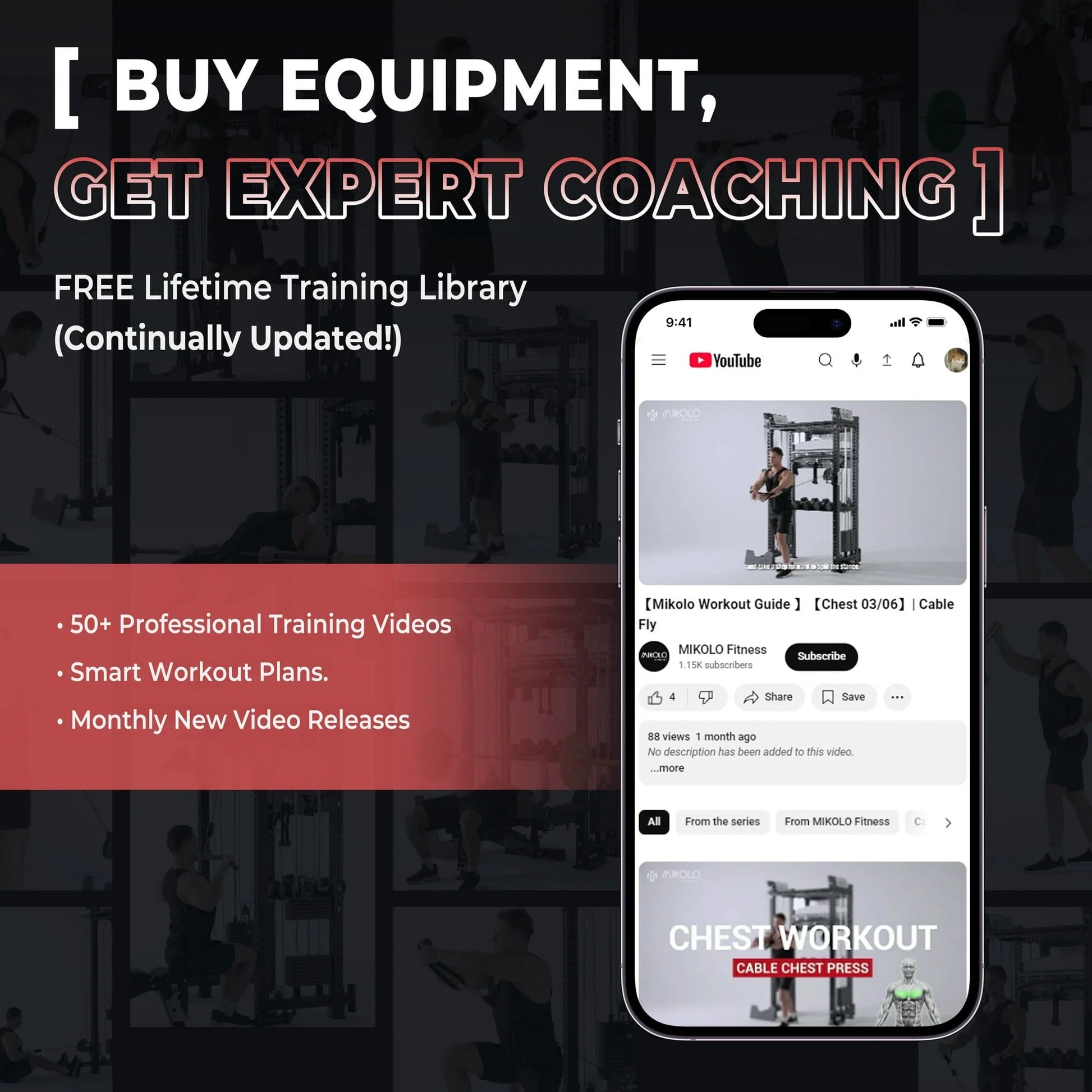 Compact 7-IN-1 Smith Machine with Cable Crossover System, 1000LBS Multi-Functional Squat Rack, Workout Station with Weight Bar, Bend Peg and Other Functional Attachments