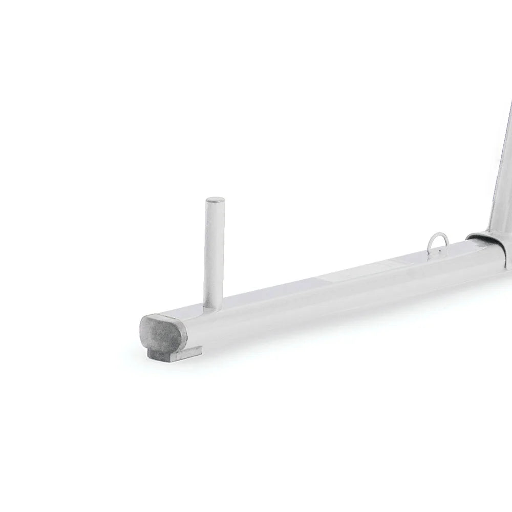Dual Station Heavy Duty Powder Coated Steel Heavy and Speed Bag Stand, White