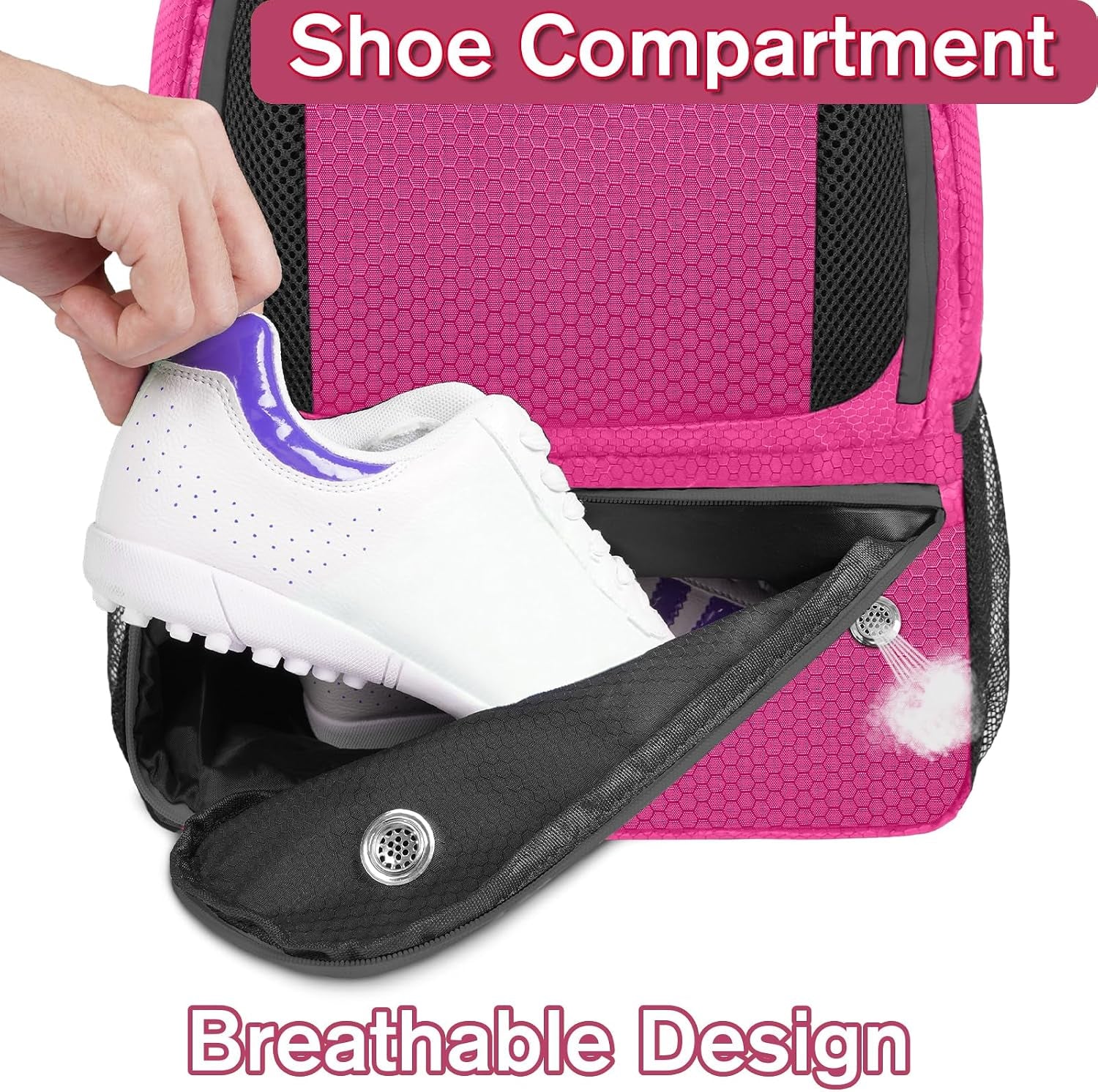 Soccer Backpack,Soccer Bag with Ball Holder, Water Resistant Sport Equipment Bags Fit Basketball Volleyball Football