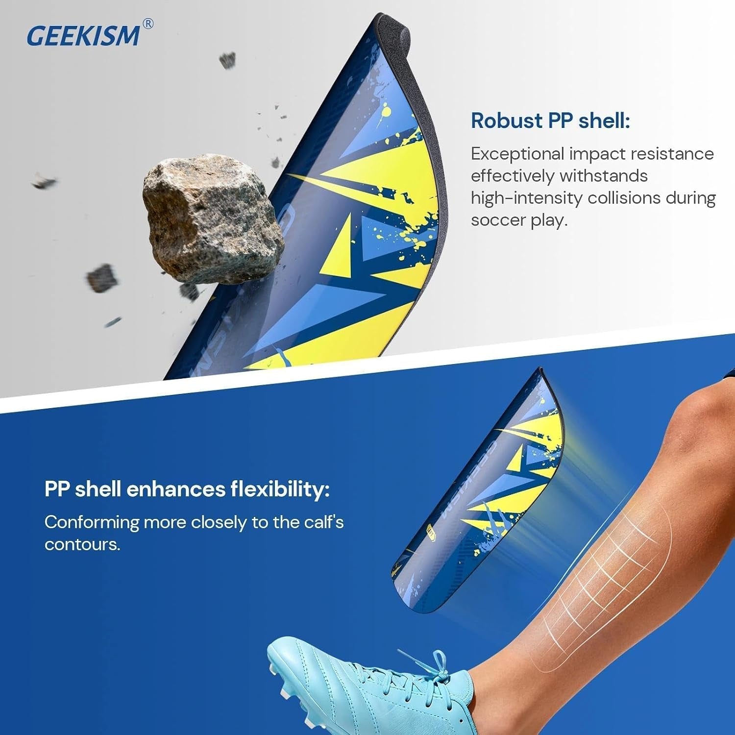 Soccer Shin Guards for Youth Kids Toddler - Soccer Shin Pads for Teens & Men, Protective Football Gear for 3-16 Years Boys Girls & Adult, World Cup Lightweight Soccer Equipment