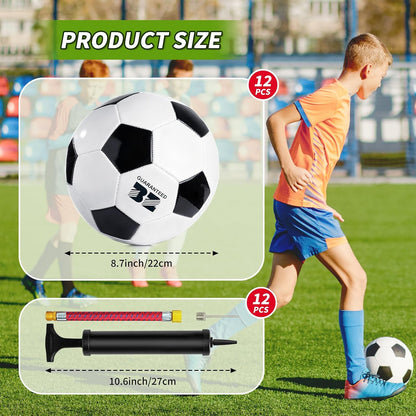 Soccer Ball with Pump Deflated Operationchristmaschild Bulk Items Soccer Balls Size 5 Bulk for Adults Christmas Charity Training Game Gifts Ideal for OCC Shoeboxes Soccer Coaches Fans