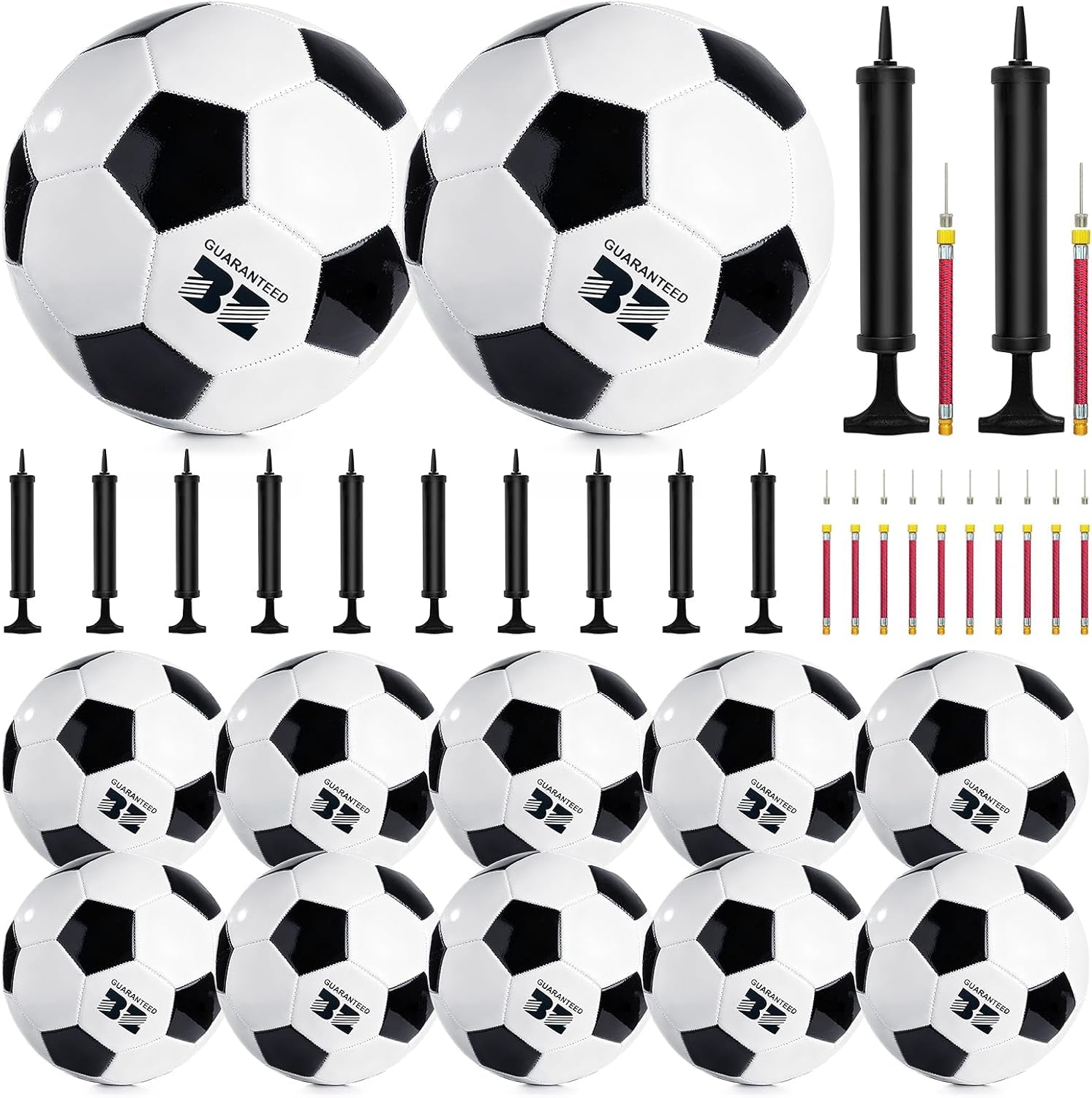 Soccer Ball with Pump Deflated Operationchristmaschild Bulk Items Soccer Balls Size 5 Bulk for Adults Christmas Charity Training Game Gifts Ideal for OCC Shoeboxes Soccer Coaches Fans
