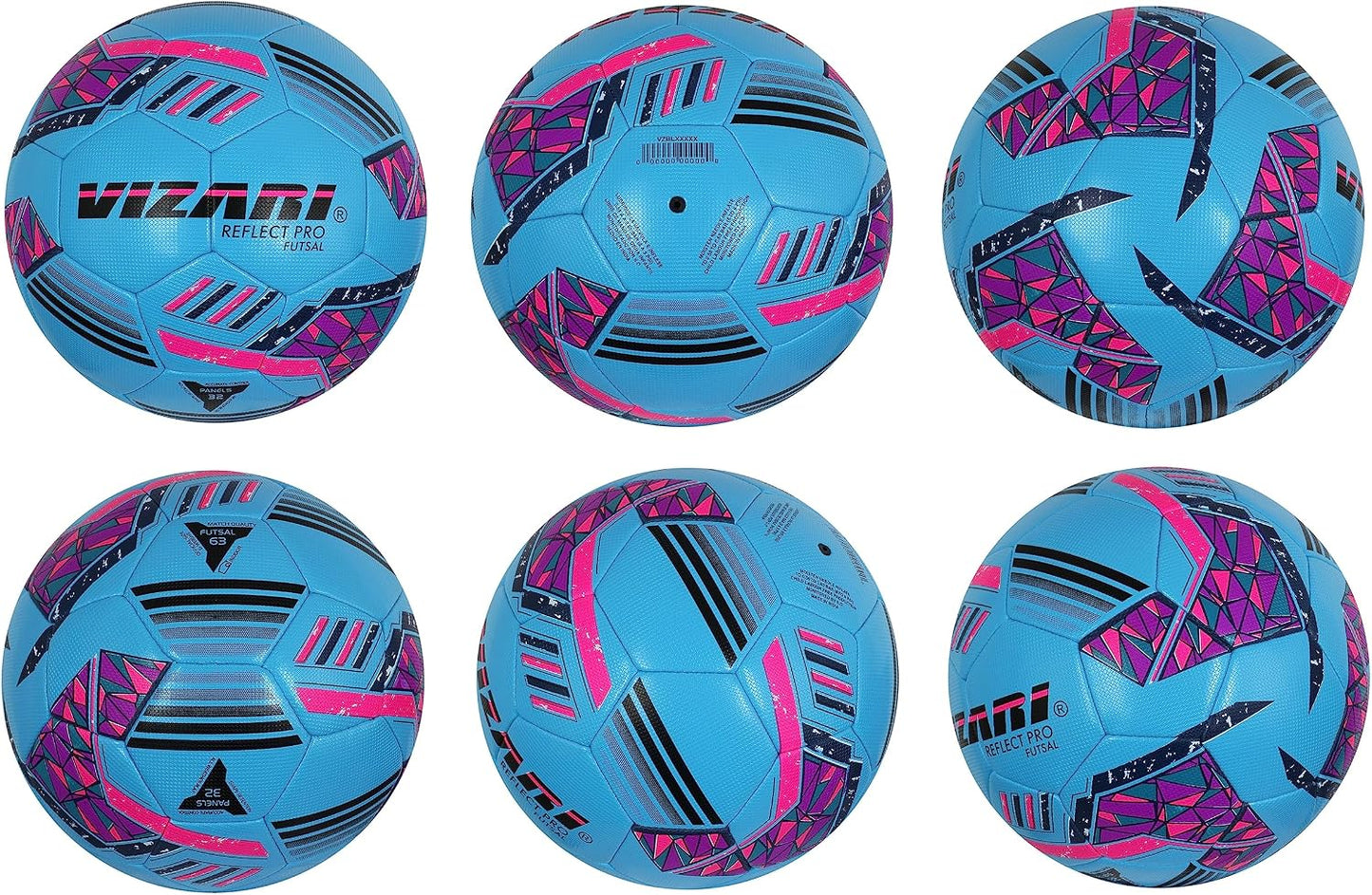 Reflect Pro Soccer Ball Size | Hand-Stitched Shiny TPU Cover | Perfect Youth Soccer Ball for Boys and Girls | Durable Futsal Football for Indoor and Outdoor Play (Pack of 1, 6 & 12)