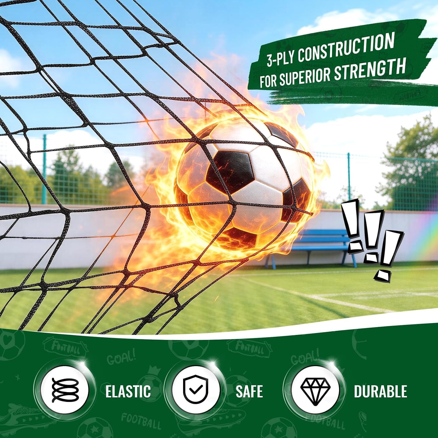 Kids Soccer Goal Set for Backyard, Portable Soccer Nets Set of 2 with Soccer Ball, Scoreboard, Agility Ladder, Cones and Target Nets, Indoor Outdoor Soccer Training Equipment for Boys and Girls