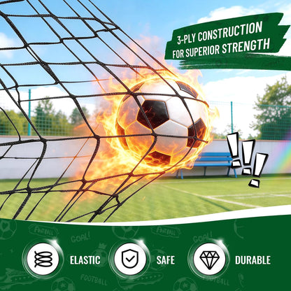 Kids Soccer Goal Set for Backyard, Portable Soccer Nets Set of 2 with Soccer Ball, Scoreboard, Agility Ladder, Cones and Target Nets, Indoor Outdoor Soccer Training Equipment for Boys and Girls