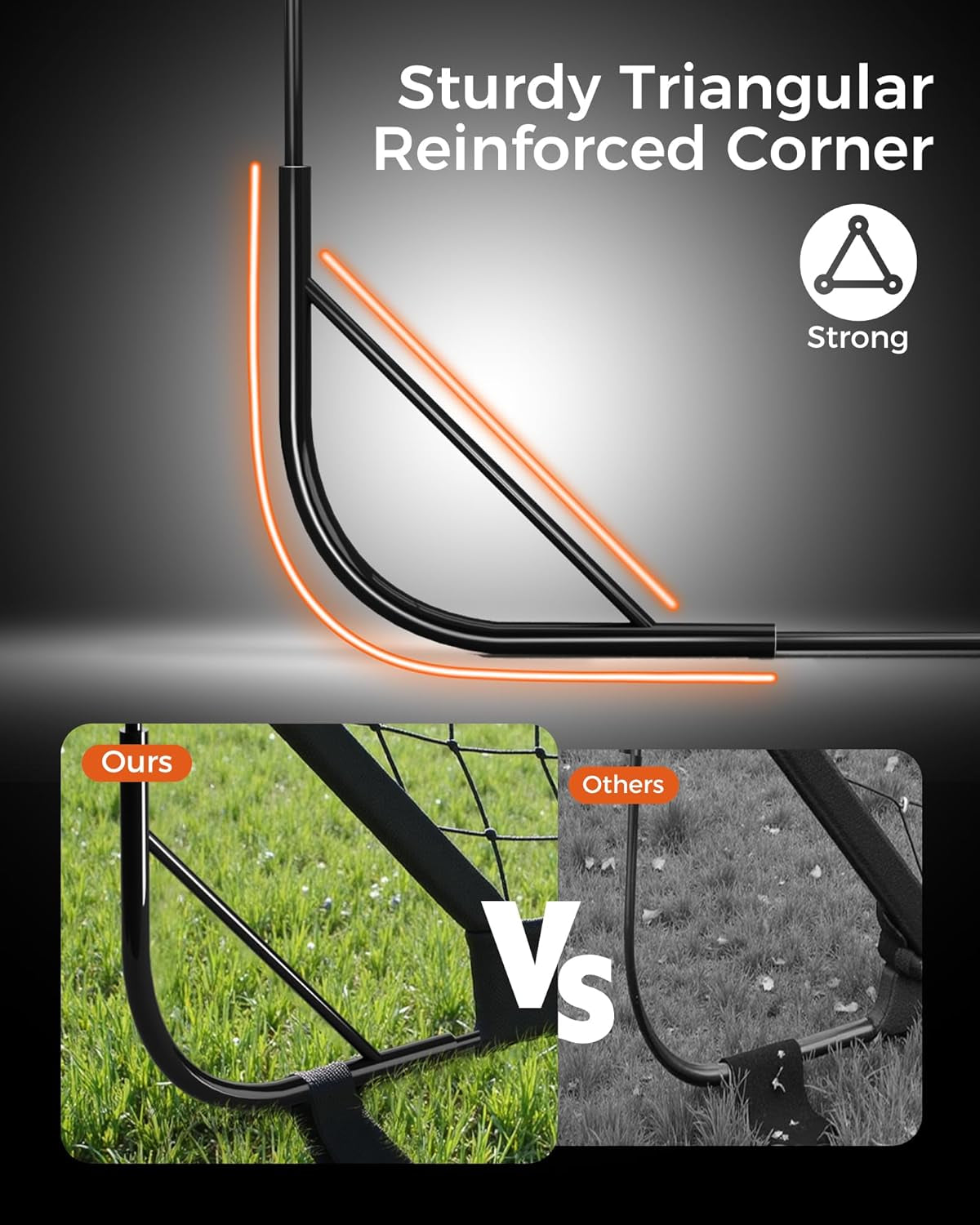 Soccer Goals for Backyard - 6X4 Ft Portable ​Pop up Soccer Nets Set of 2 with Ball, Ladder, Cones, Training Practice Equipment for Kids Toddler, Sport Games for Outdoor Indoor