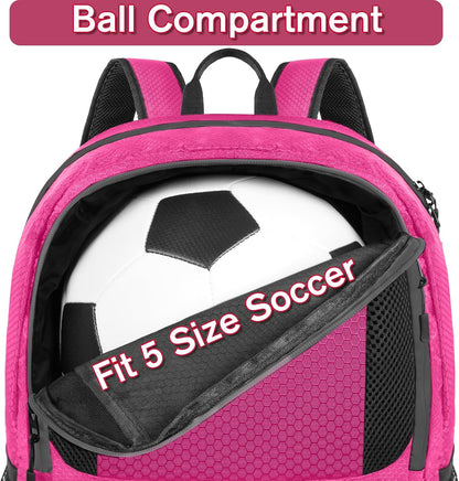 Soccer Backpack,Soccer Bag with Ball Holder, Water Resistant Sport Equipment Bags Fit Basketball Volleyball Football