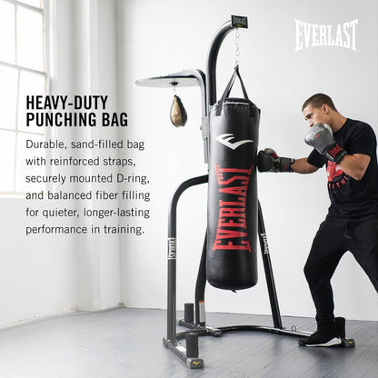 Elite Punching Bag – Hanging Heavy Bag for Adults with Dual Strap System | Durable Boxing Bag for Boxing, MMA, Muay Thai, Home Gym Training