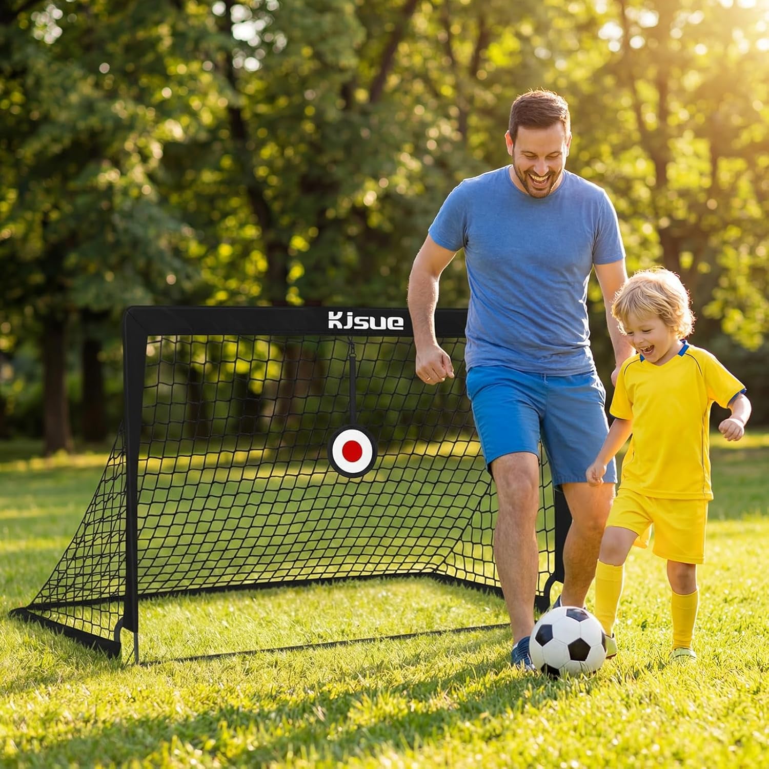 Soccer Goal, Kids Soccer Goals for Backyard Set of 2, 4 X 3Ft Soccer Net Training Equipment, Pop up Toddler Soccer Goal for Outdoor Indoor Sports Games
