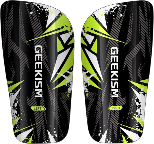 Soccer Shin Guards for Youth Kids Toddler - Soccer Shin Pads for Teens & Men, Protective Football Gear for 3-16 Years Boys Girls & Adult, World Cup Lightweight Soccer Equipment