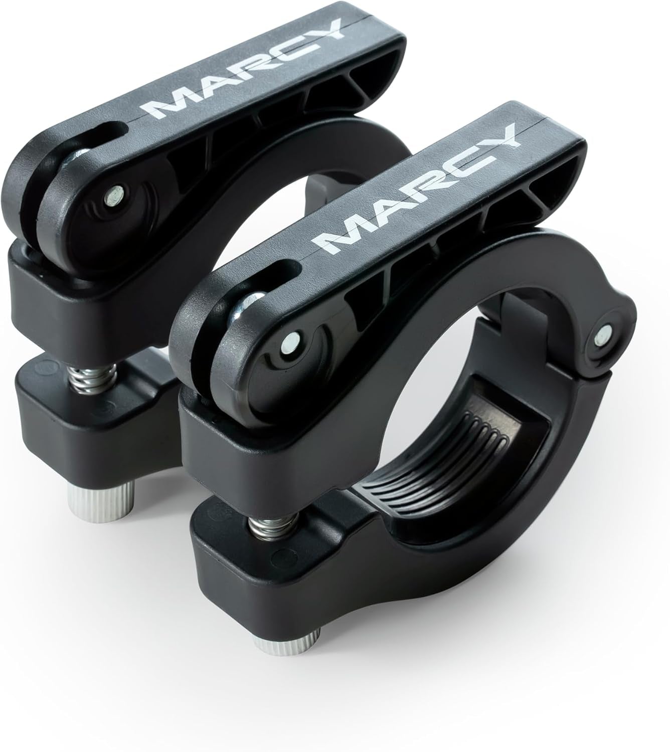 Adjustable Nylon Resin Olympic (2-Inch) Barbell Lock Collar Clips with Quick Release Latch for Weight Training & Fitness Training
