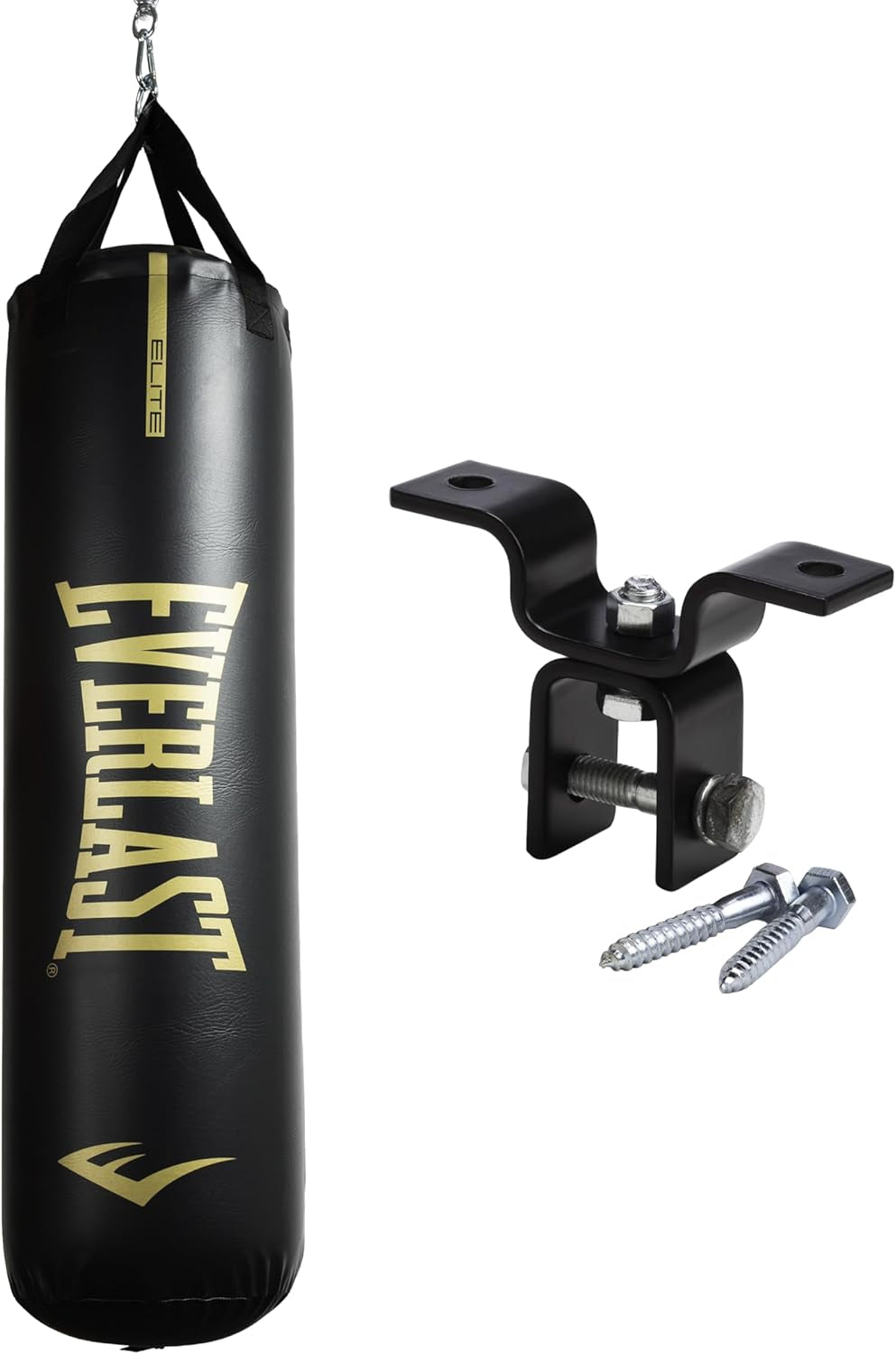 Elite Punching Bag – Hanging Heavy Bag for Adults with Dual Strap System | Durable Boxing Bag for Boxing, MMA, Muay Thai, Home Gym Training