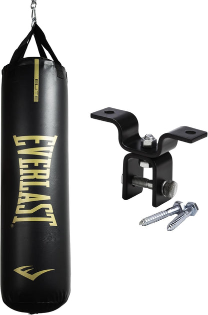 Elite Punching Bag – Hanging Heavy Bag for Adults with Dual Strap System | Durable Boxing Bag for Boxing, MMA, Muay Thai, Home Gym Training