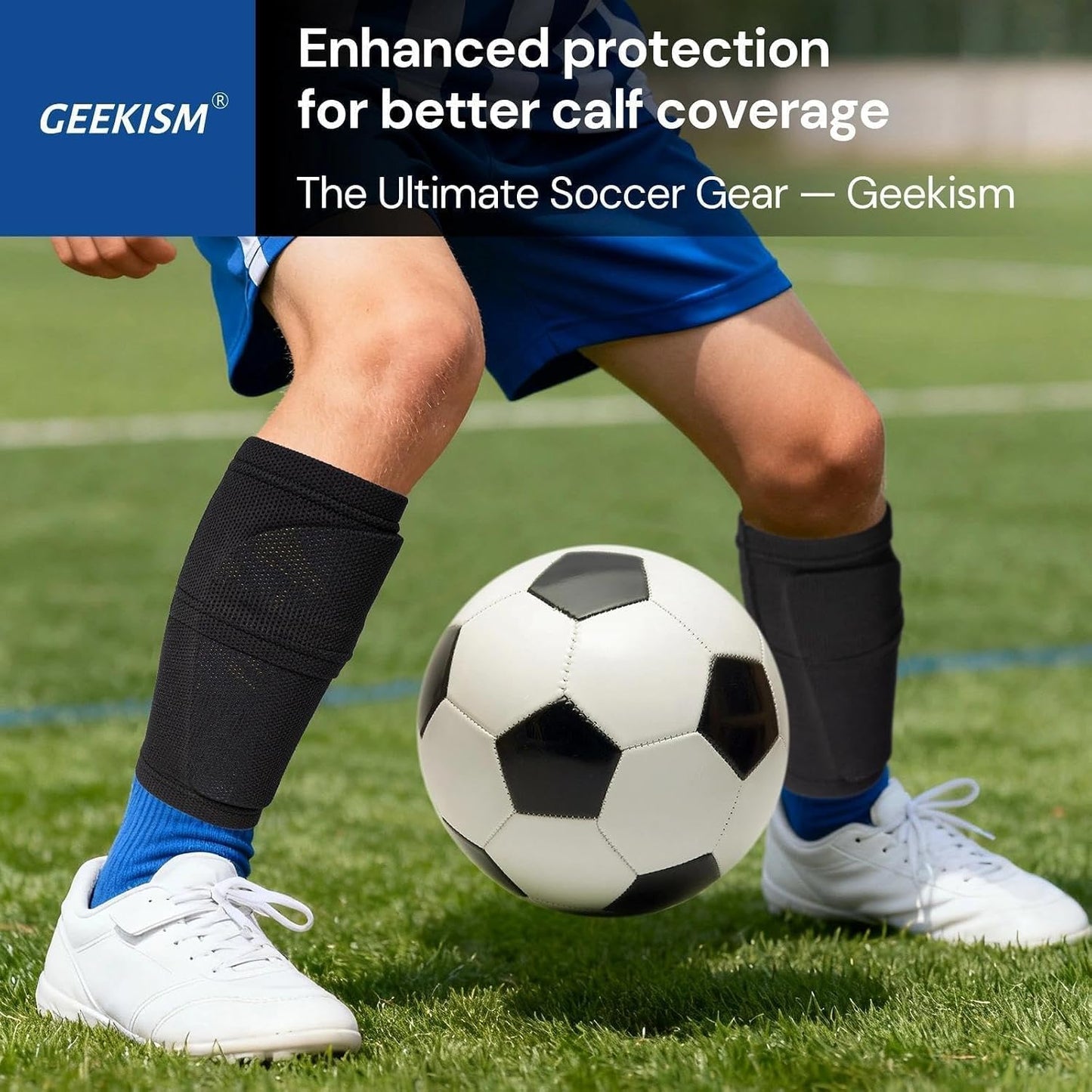 Soccer Shin Guards for Youth Kids Toddler - Soccer Shin Pads for Teens & Men, Protective Football Gear for 3-16 Years Boys Girls & Adult, World Cup Lightweight Soccer Equipment
