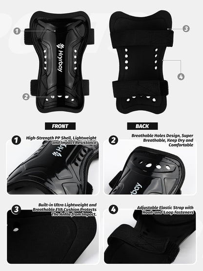Kids Soccer Shin Guards and Socks Toddler Soccer Shin Pads Protective Defender Gear for Boys Girls Ages 3-15 Great for Training, Matches, Inspired by the World Cup
