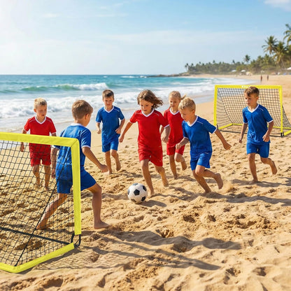 Soccer Goal, Kids Soccer Goals for Backyard Set of 2, 4 X 3Ft Soccer Net Training Equipment, Pop up Toddler Soccer Goal for Outdoor Indoor Sports Games