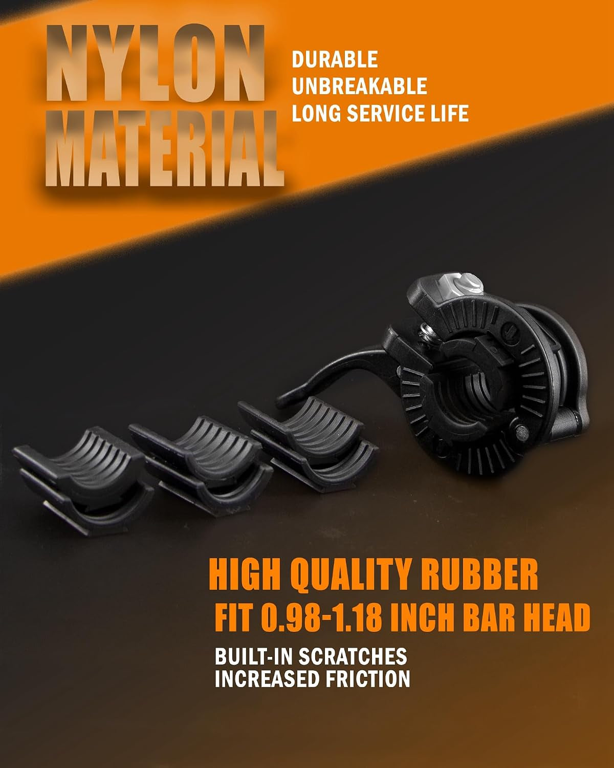 Barbell Clamp 1 Inch Multiple Sizes & Adjustable Weight Clips for Quick Release Barbell Collars