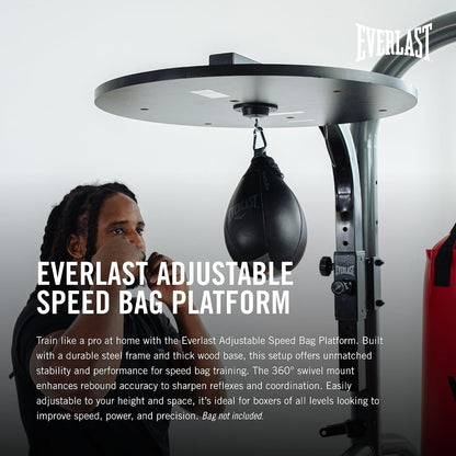 Adjustable Speed Bag Platform – Heavy-Duty Speed Bag Mount for Boxing, Training & Cardio – Bag Not Included